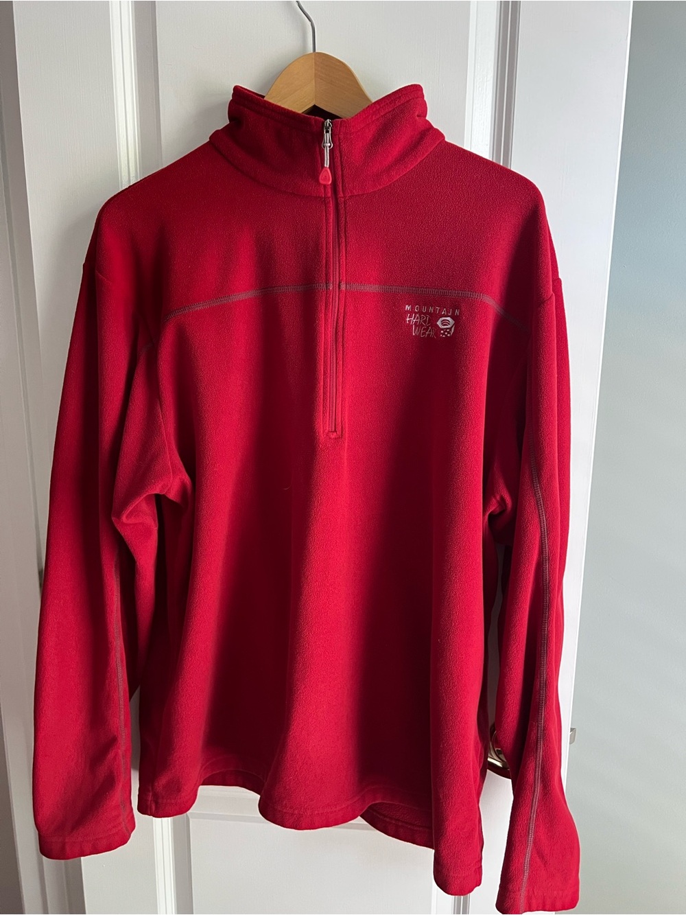 Mountain Hardwear Microchill 1/4 Zip Fleece Pullover Red Men's XL